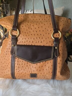 Dooney And BOURKE Florentine Ostrich Embossed Women's Tote Handbag